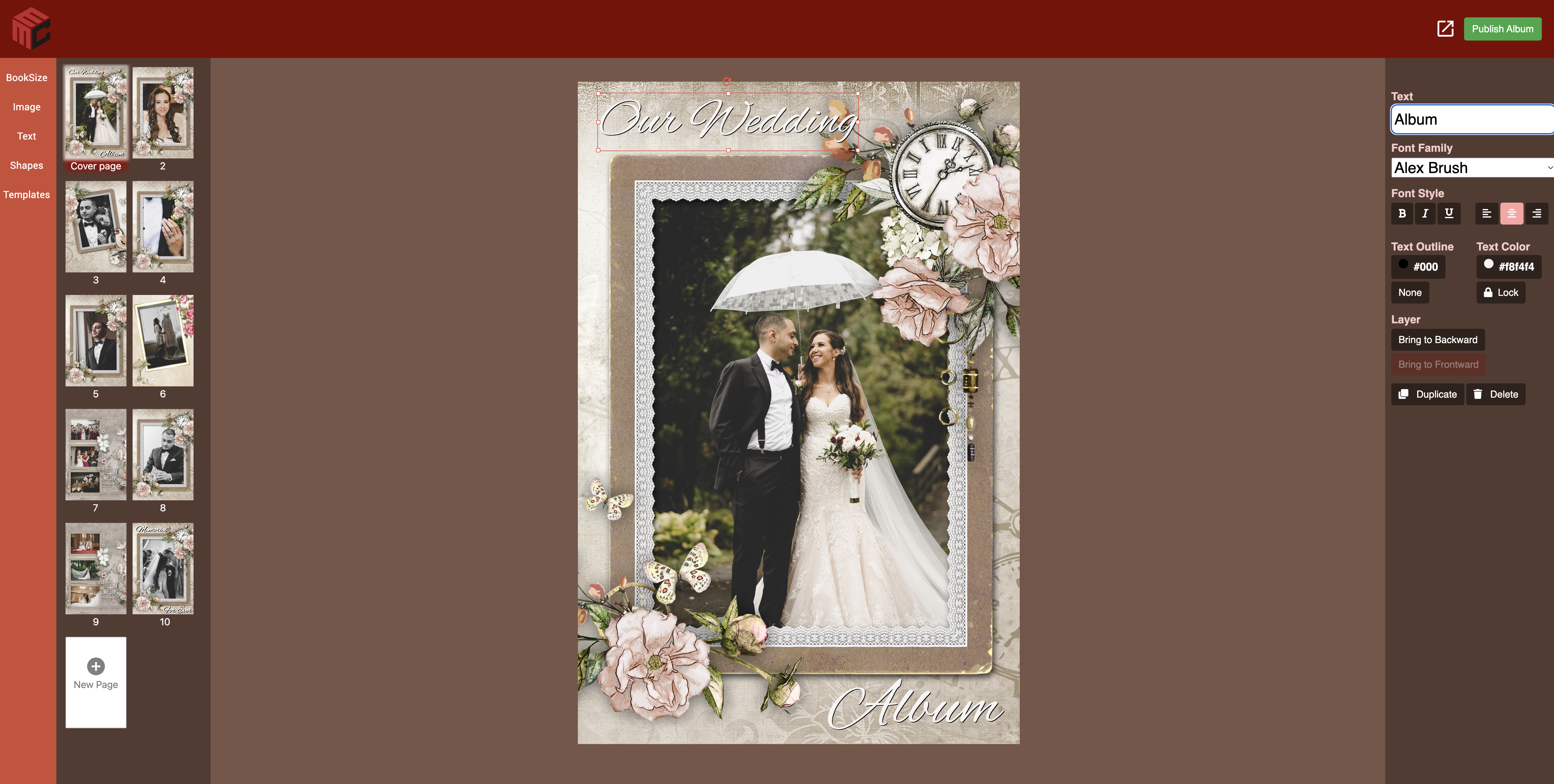 Animated Flip Book Photo Album